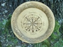 This Wiccan altar is built in reverence for the wheel of the year and honor to the ancients